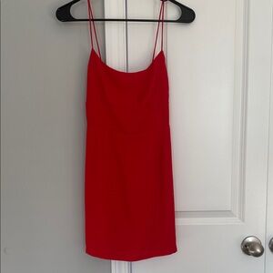 Superdown Vibrant Red Strappy Dress
